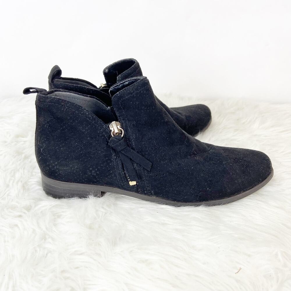 Dr. Scholl's 8 M Womens Black Textile Comfort Ankle Booties - Picture 2 of 10